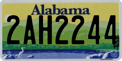 AL license plate 2AH2244