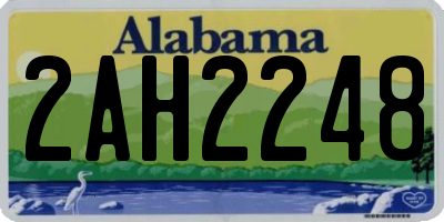 AL license plate 2AH2248