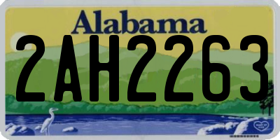 AL license plate 2AH2263