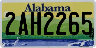 AL license plate 2AH2265
