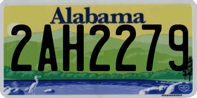 AL license plate 2AH2279