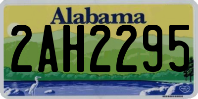 AL license plate 2AH2295