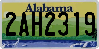 AL license plate 2AH2319