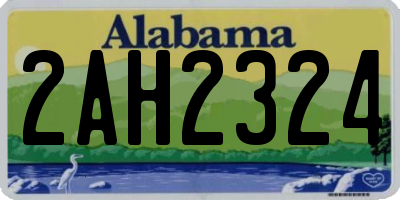 AL license plate 2AH2324