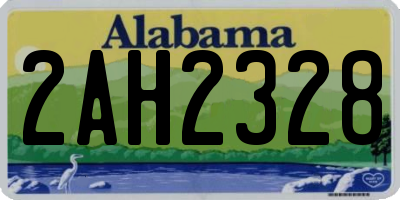 AL license plate 2AH2328