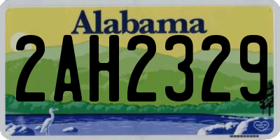 AL license plate 2AH2329