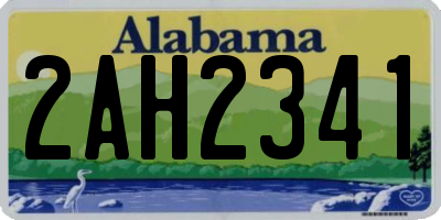 AL license plate 2AH2341
