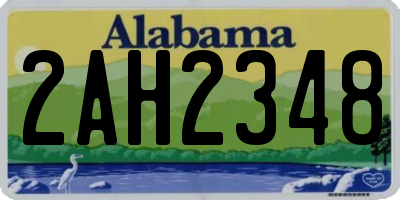 AL license plate 2AH2348