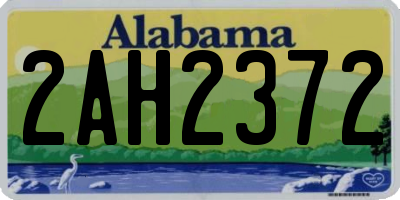 AL license plate 2AH2372