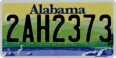 AL license plate 2AH2373