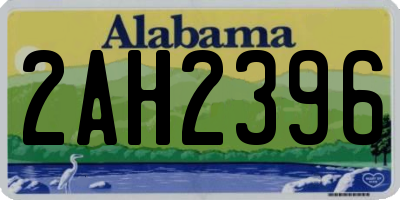 AL license plate 2AH2396