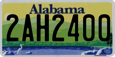 AL license plate 2AH2400
