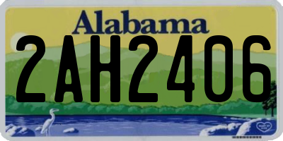 AL license plate 2AH2406