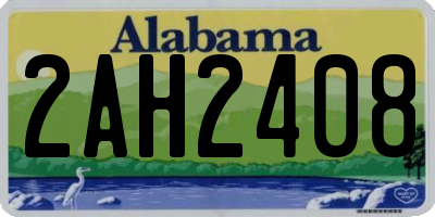 AL license plate 2AH2408