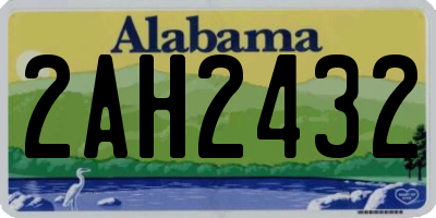 AL license plate 2AH2432