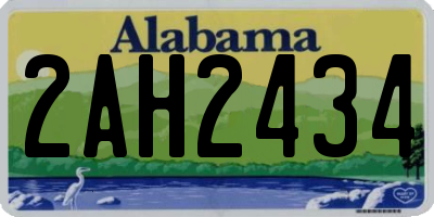 AL license plate 2AH2434