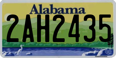 AL license plate 2AH2435
