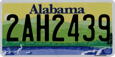 AL license plate 2AH2439