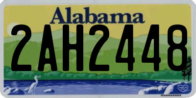 AL license plate 2AH2448
