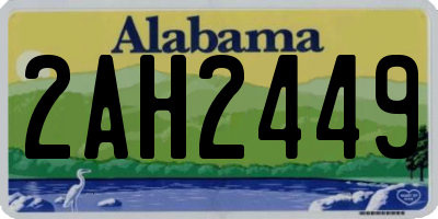 AL license plate 2AH2449