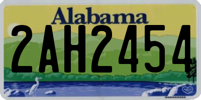 AL license plate 2AH2454