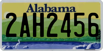 AL license plate 2AH2456
