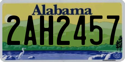 AL license plate 2AH2457