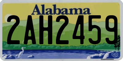 AL license plate 2AH2459