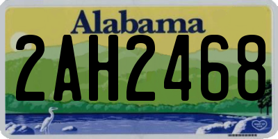 AL license plate 2AH2468