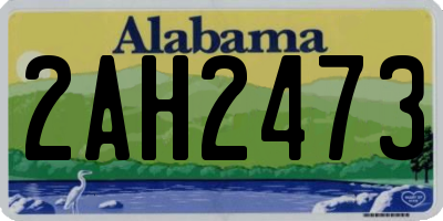AL license plate 2AH2473