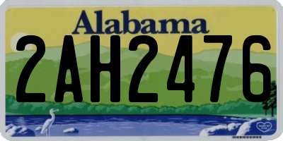 AL license plate 2AH2476