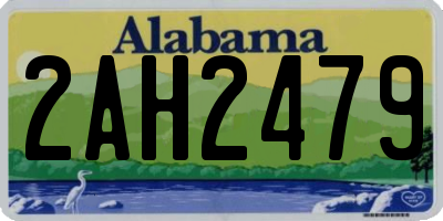 AL license plate 2AH2479