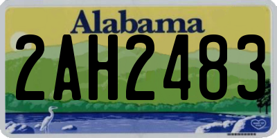 AL license plate 2AH2483