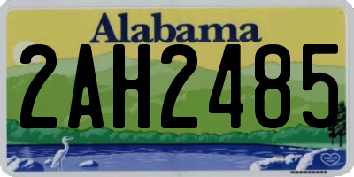 AL license plate 2AH2485