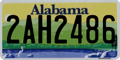 AL license plate 2AH2486