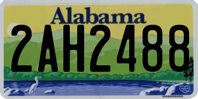 AL license plate 2AH2488