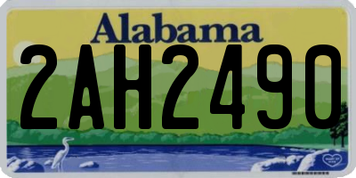 AL license plate 2AH2490