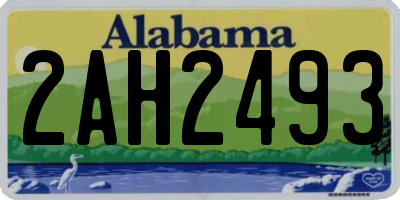 AL license plate 2AH2493
