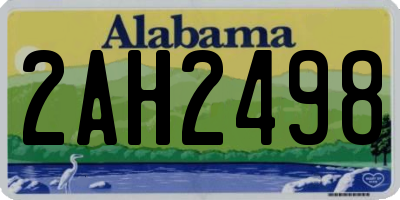 AL license plate 2AH2498