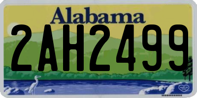 AL license plate 2AH2499