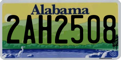 AL license plate 2AH2508