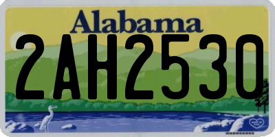 AL license plate 2AH2530