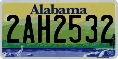 AL license plate 2AH2532