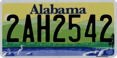 AL license plate 2AH2542