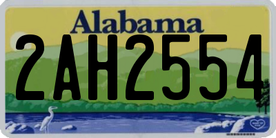 AL license plate 2AH2554