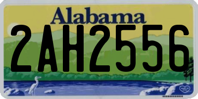 AL license plate 2AH2556