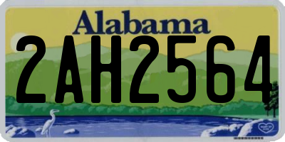 AL license plate 2AH2564