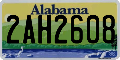 AL license plate 2AH2608