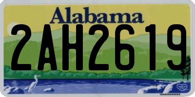 AL license plate 2AH2619