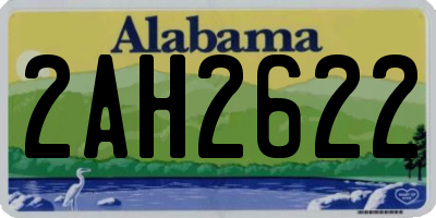 AL license plate 2AH2622